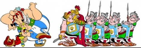 Banner Asterix Rare Jongens die Romeinen