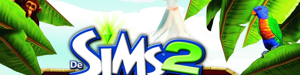 Banner De Sims 2 Op een Onbewoond Eiland