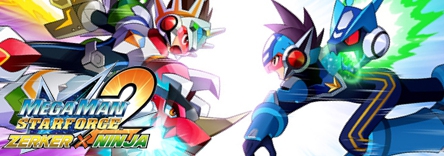 Banner Mega Man Star Force 2 Zerker x Ninja