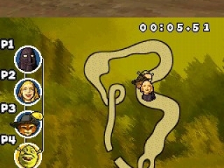 Hier zie je een van de minimaps van het spel die je ziet als je aan het racen bent.